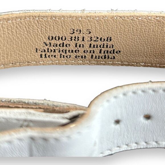 Free People Brady Buckle Boots Booties Size 9 White Leather - Picture 8 of 9